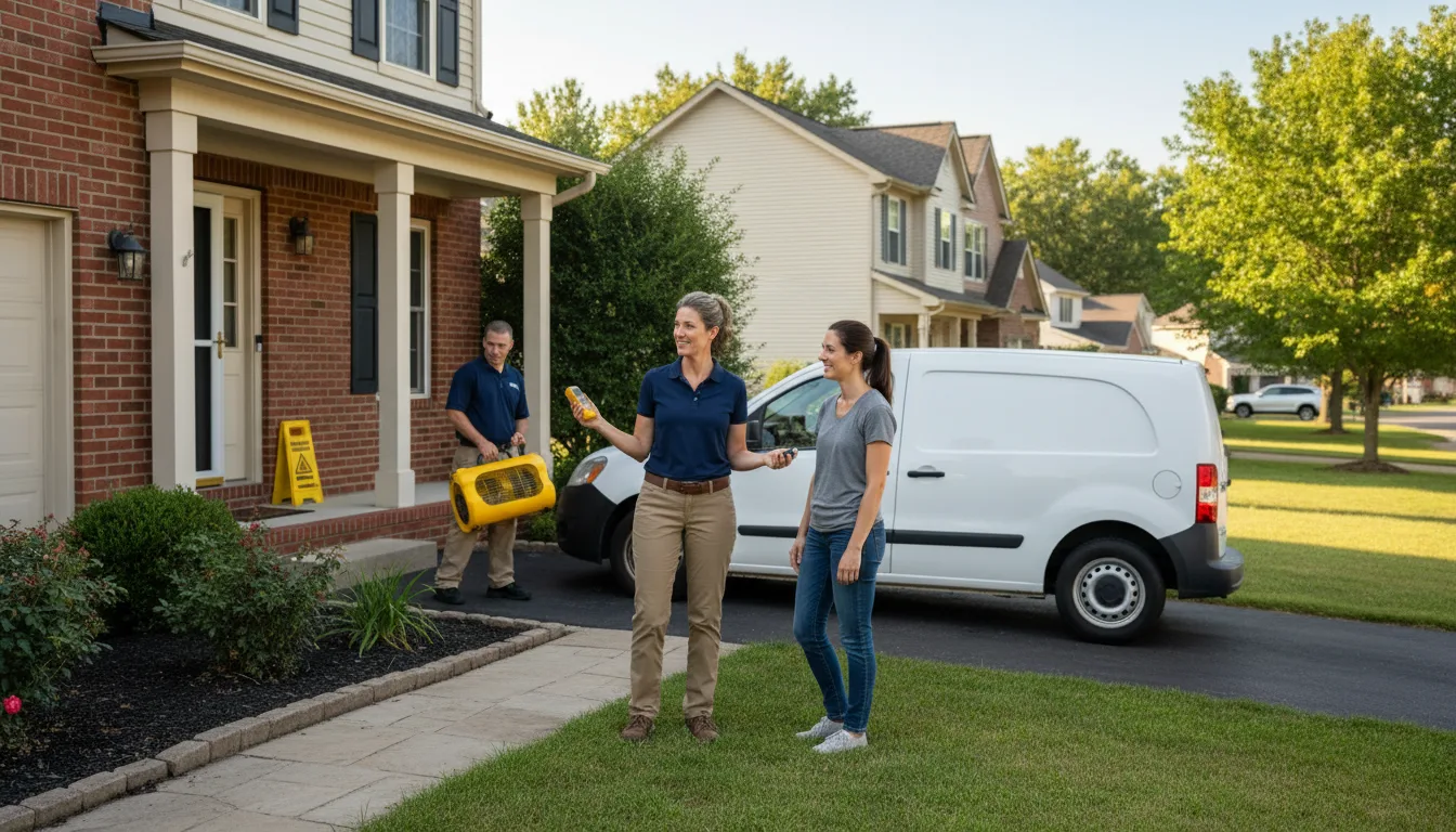 Residential water damage restoration in Harlan, IN